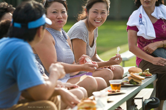 Picnic in the stands