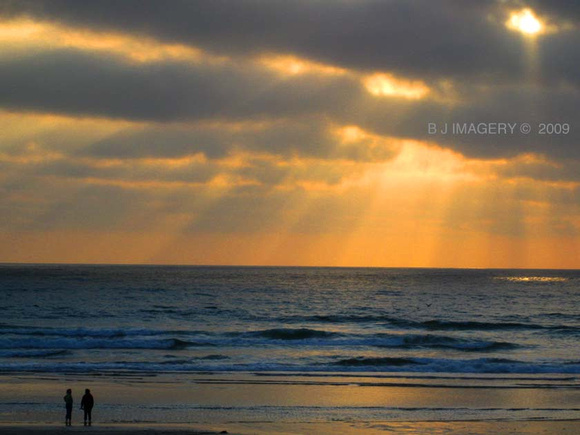 Seaside sunset